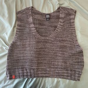 BDG gray sweater vest crop top